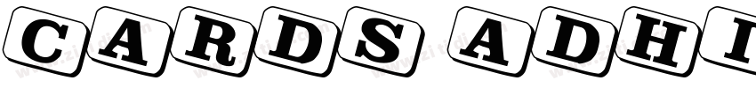 cards Adhil字体转换